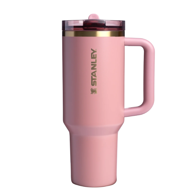 Stanley Quencher H2.0 FlowState Tumbler - Rose Quartz (40oz)