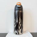 Owala FreeSip Insulated Bottle - Black Flames Custom Edition (32oz)