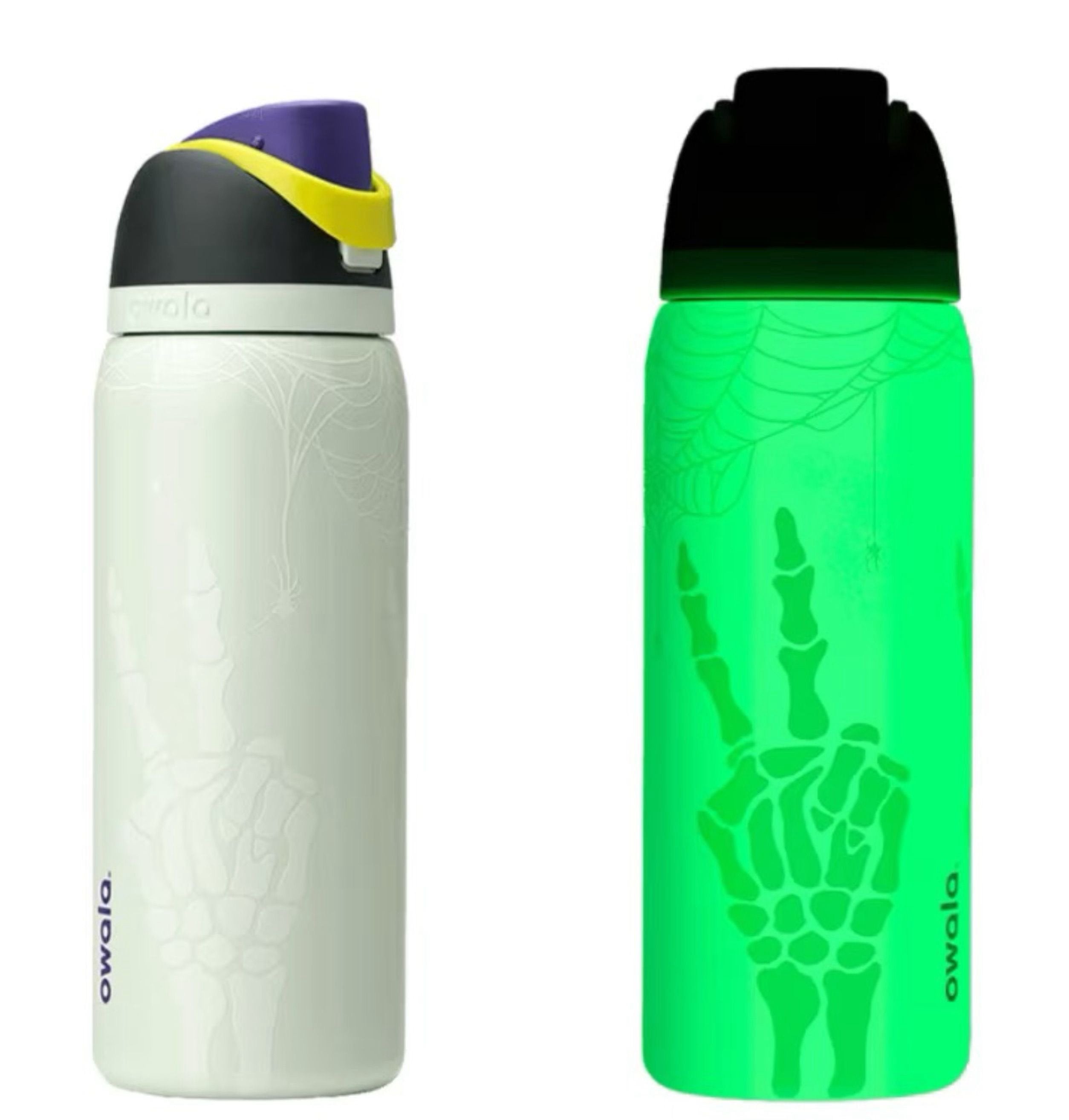 Owala FreeSip Insulated Bottle - RIP Halloween Glow Skull (32oz)