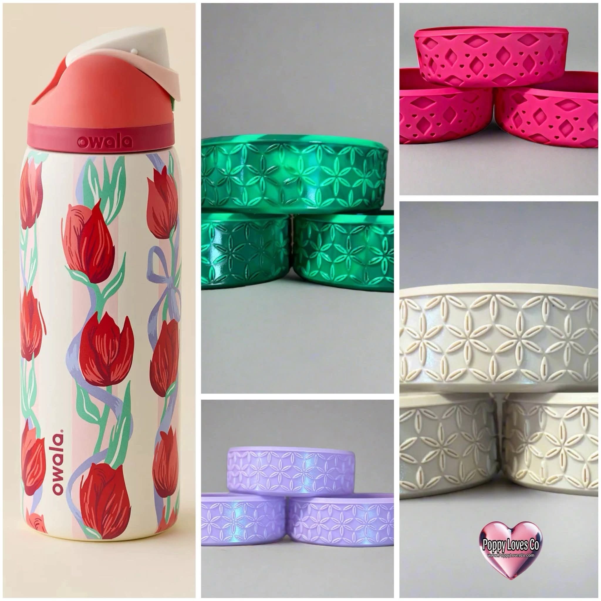 Owala FreeSip Insulated Bottle - Tulip Fields (32oz)